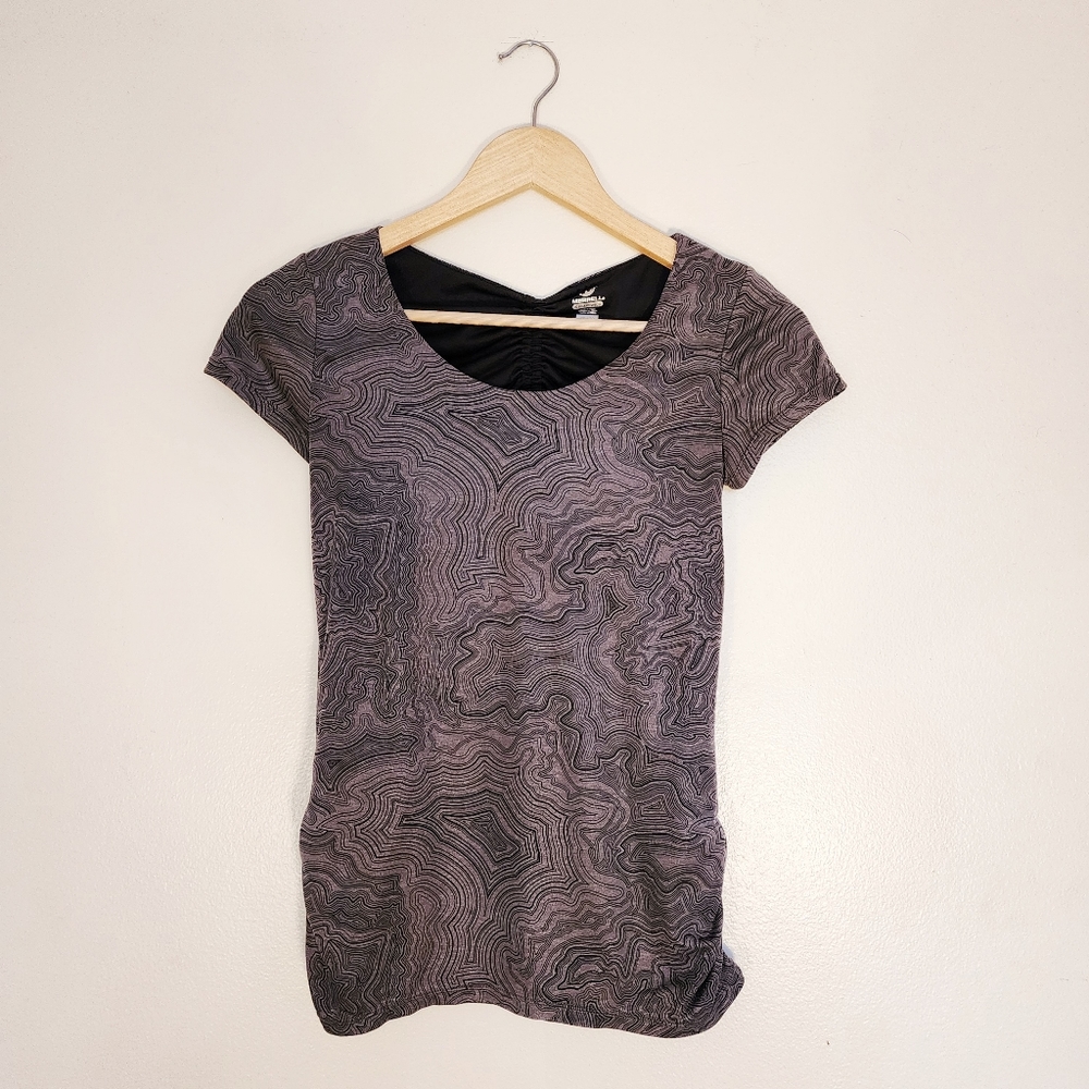 Merrell Short Sleeve Patterned Athletic Shirt Size XS
